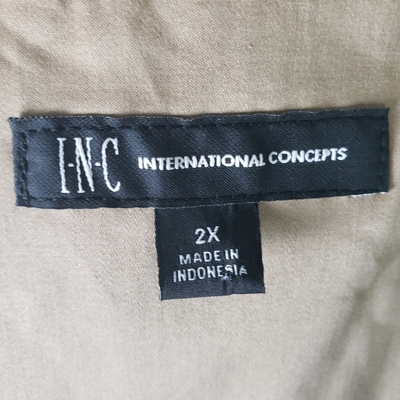 INC International Concepts Womans Lace Back Trench Coat Size 2X - Picture 12 of 12